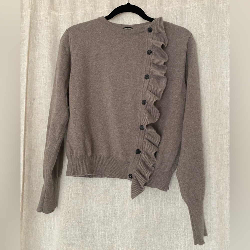 Rachel Comey Ruffle Front Cashmere Cardigan